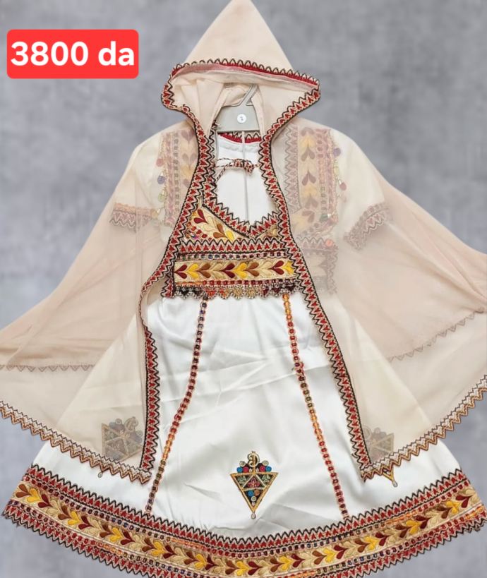 ⁦جبة قبايل بالبرنوس. المقاسات.2 عامين .4سنوات .6سنوات⁩ - الصورة ⁦3⁩