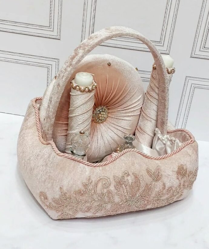 طبق حنة موديل سلة colour rose